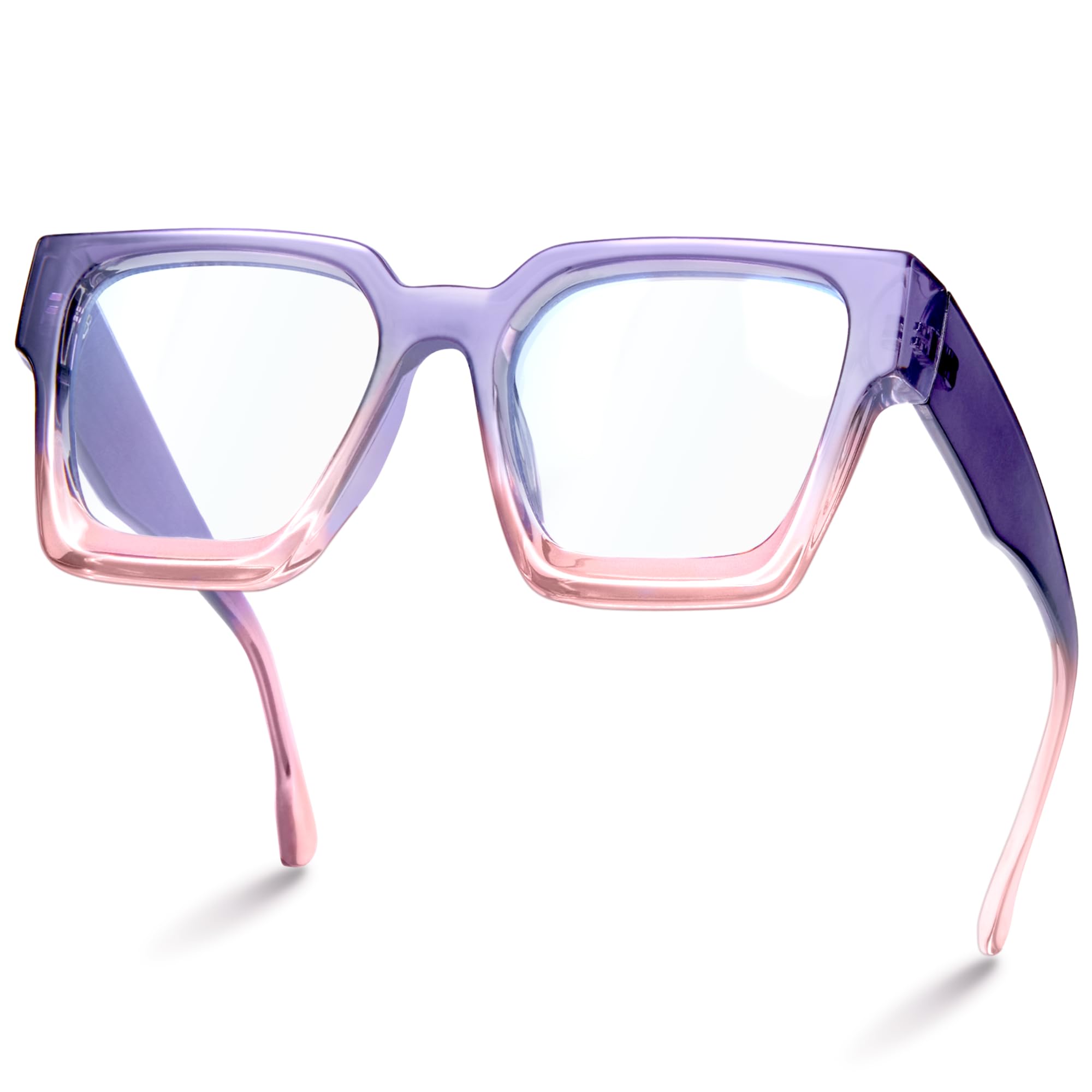 livho Oversized 99% Blue Light Glasses for Woman - Rectangle Fashion Glasses for Computer, Chic Preppy Frame - Anti Eyestrain
