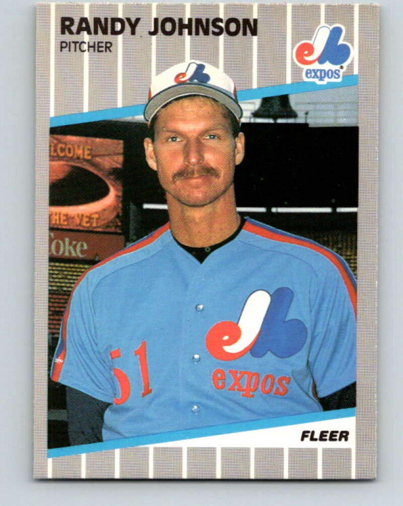 Amazon.com: Randy Johnson Rookie Card 1989 Fleer #381 Montreal