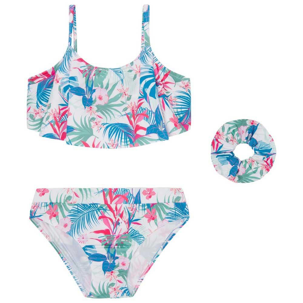 Pepe Jeans Mädchen Hibiscus Bikini Set Two Piece Swimsuit