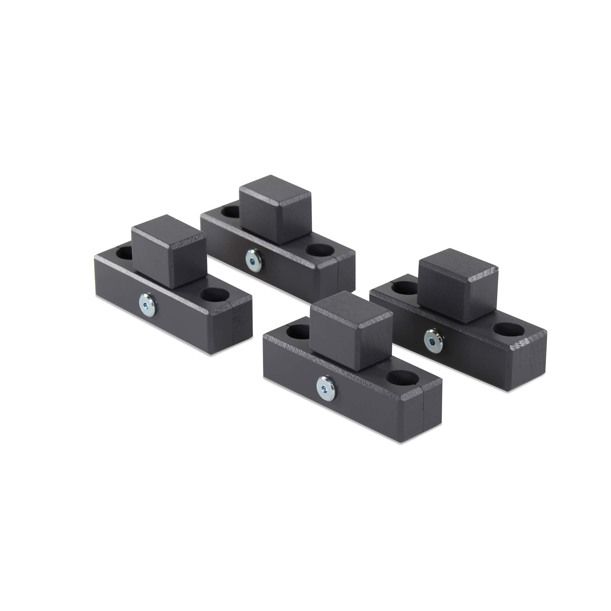 babybay Connection Parts for playpen Suitable for Model Original, Midi, Maxi, Boxspring, Light and Easy, Grey Varnished
