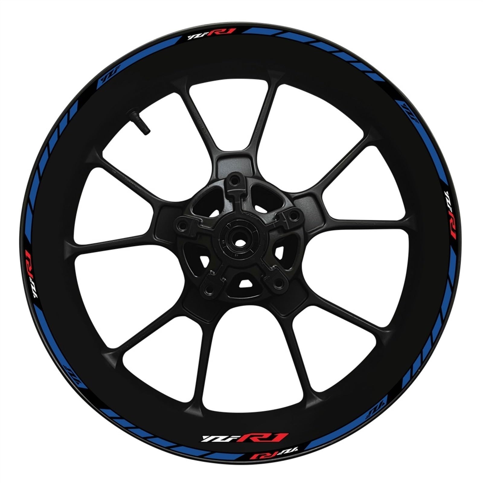 Motorcycle Wheel Hub YZF R1 Decal Decoration Set Rim Modification Reflective Sticker for Yamaha YZFR1 2022 Decorative(Color19)