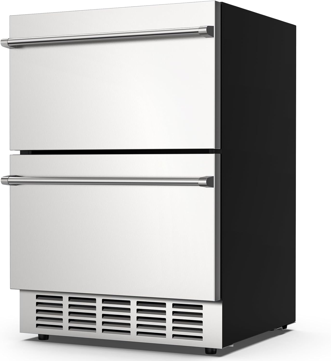 Mojgar 24 Inch Under Counter Double Drawer Fridge,Two Drawer Refrigerator Indoor