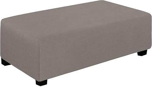 Miniatura 68 de Easy-Going Funda Elástica para Otomana Longitud 20-30 pulgadas Taburete de Almacenamiento Plegable Protector de Muebles Funda Rectangular Suave con