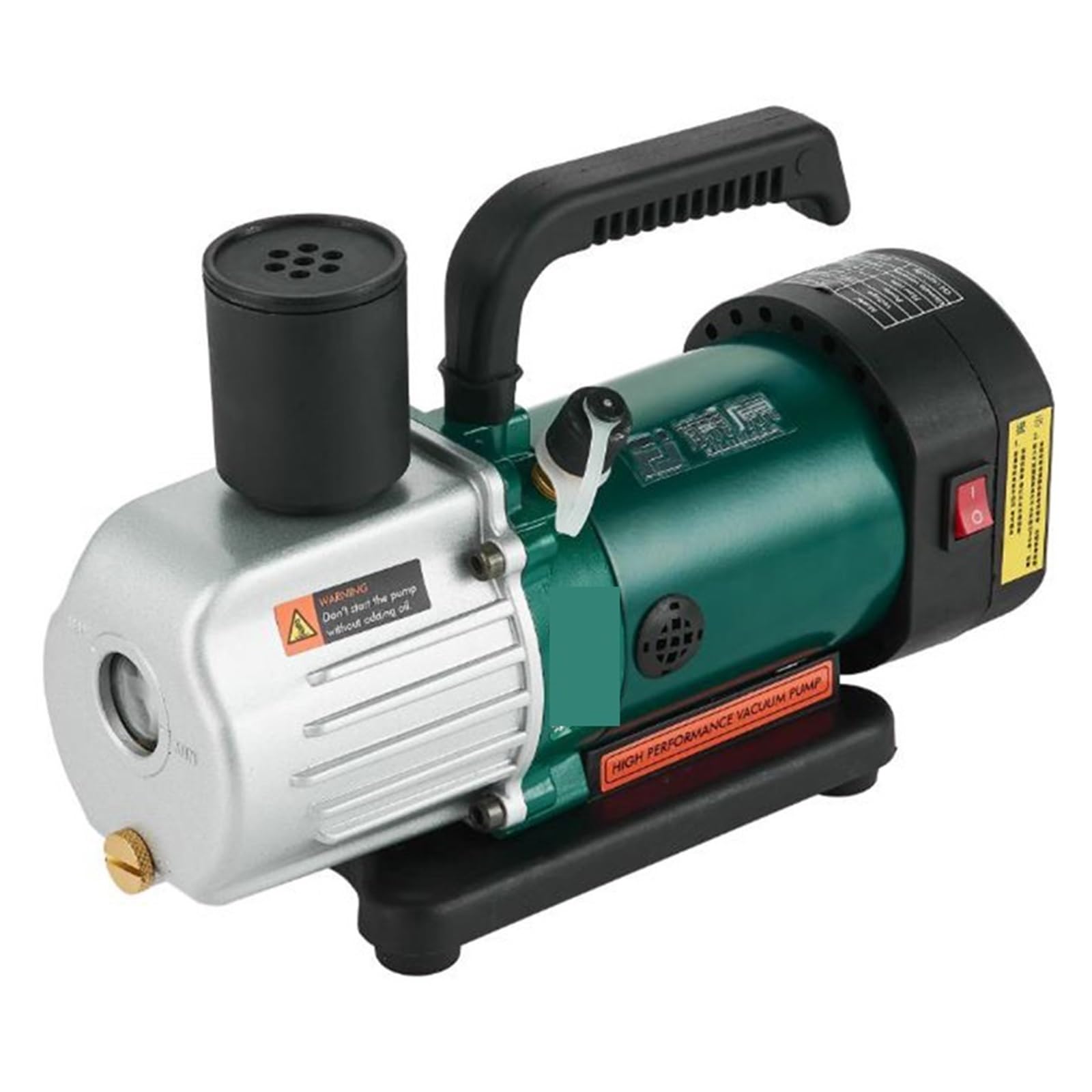 Vacuum Pump, Portable Rotary Vane Intelligent Vacuum Pump Air Conditioner Refrigerator Repair Low Noise Air Pump Anti-Backflow 125W(PCV-2M)