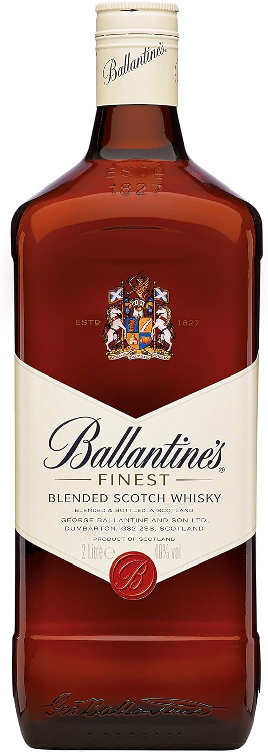 Coca-Cola Sabor Original - Refresco de cola - Pack de 24 latas 330 ml + Ballantine's Finest Whisky Escocés de Mezcla, 2L