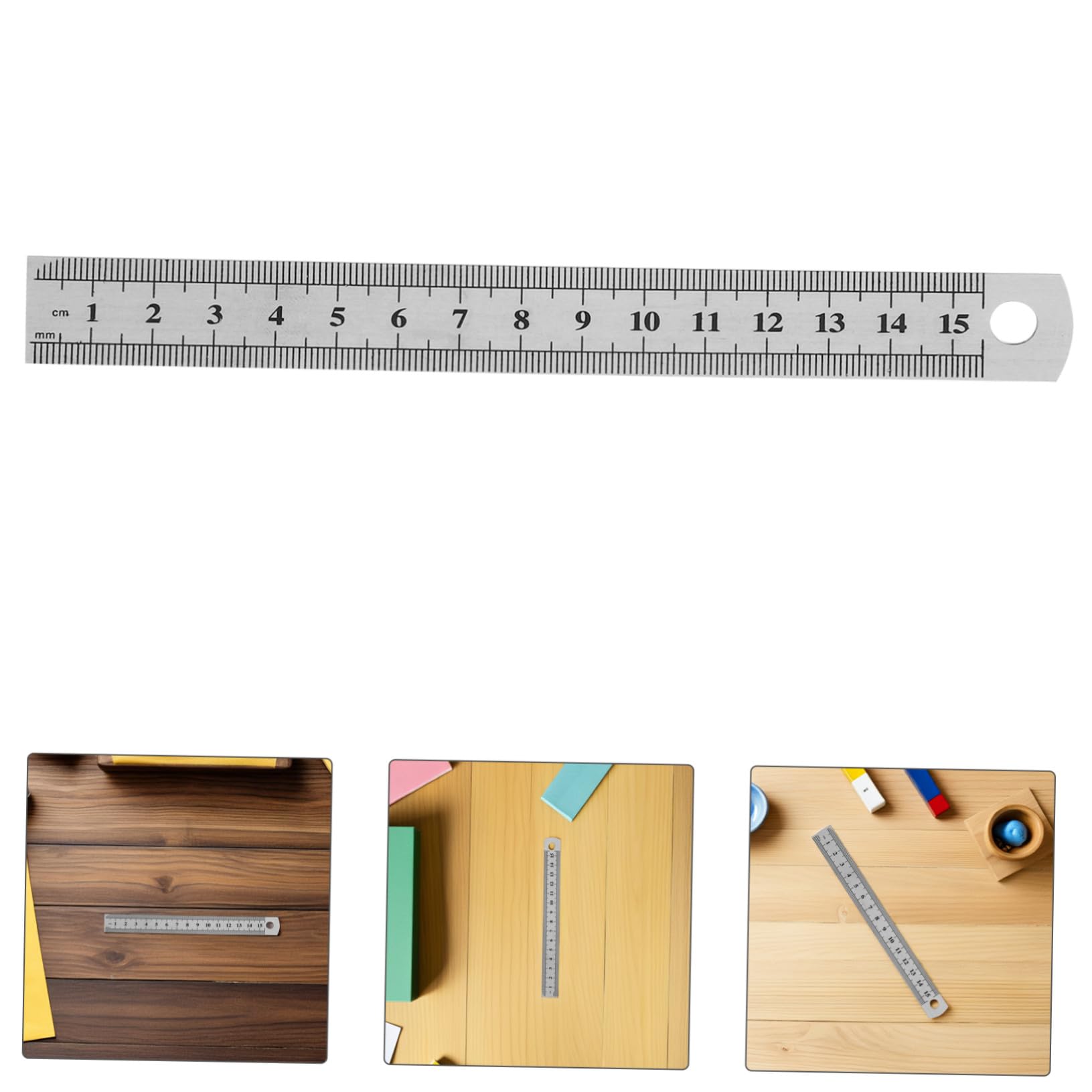 30 Pezzi Righello Acciaio Doppia Scala Rigid Straight Edge Misurazione Precisa per Disegno Tecnico Falegnameria Artigianato e Uso Studentesco