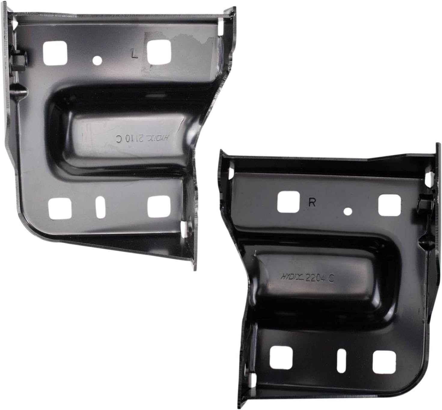 TRQ Front Bumper Bracket Set Compatible with 2015-2019 Chevrolet Silverado 2500 HD Silverado 3500 HD GMC Sierra 2500 HD Sierra 3500 HD GM1062112 GM1063112