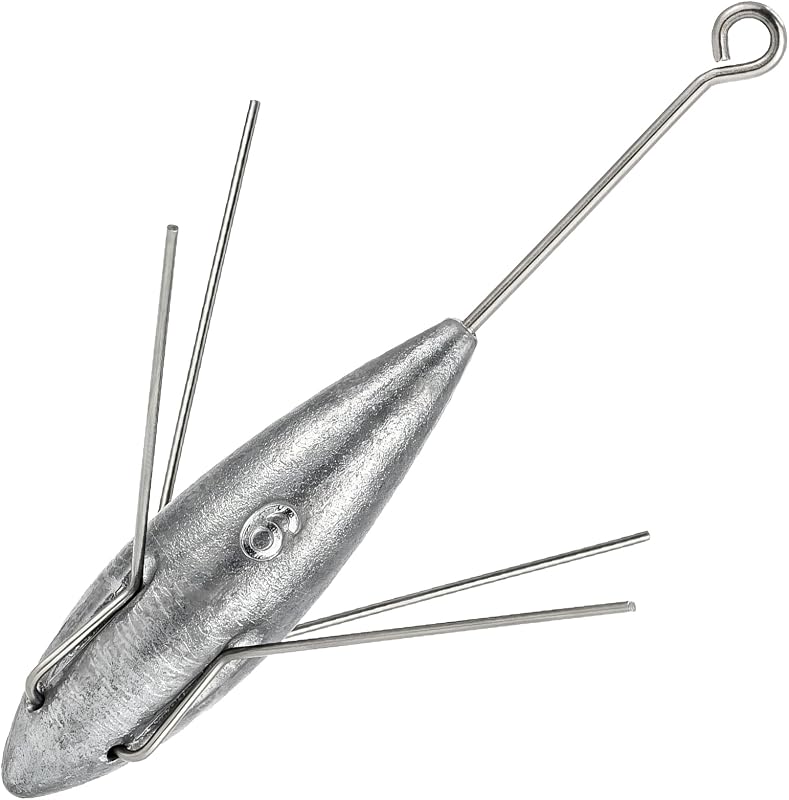 Dr.Fish Sputnik Sinker Spider Lead Weights Saltwater Surf Fishing | 2oz-10oz Sputnik Sinker for Surf Fishing Saltwater Inshore Beach Casting Sinker Weights