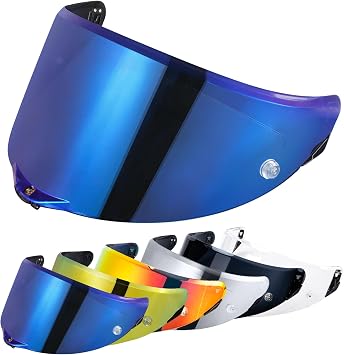 VCOROS PISTA GP RR Shield Replacement-Pista Helmet Shield Motorcycle Face Visor for CORSA-R/Pista GPR/Pista GPRR/RACE 3 Chrome Blue