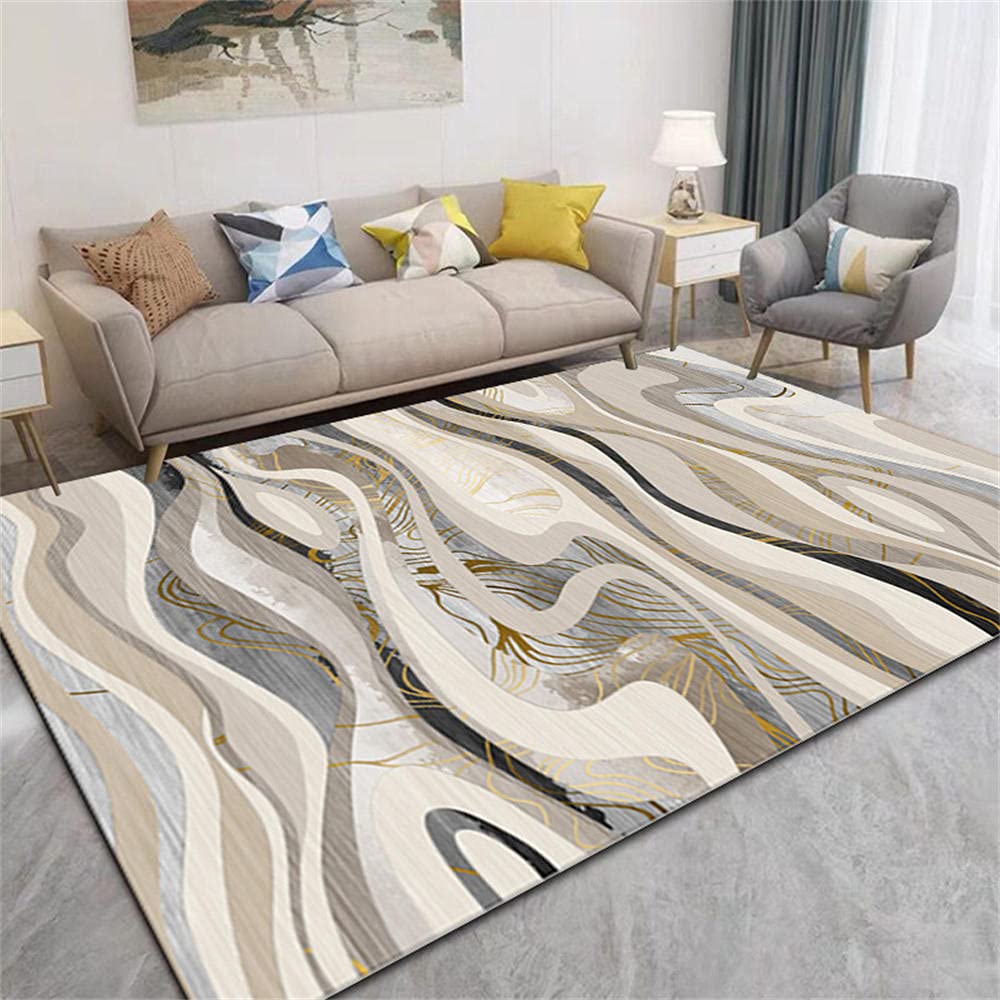 Tapis Noel salon anti-poussière chameau, tapis rampant 200X300cm chic
