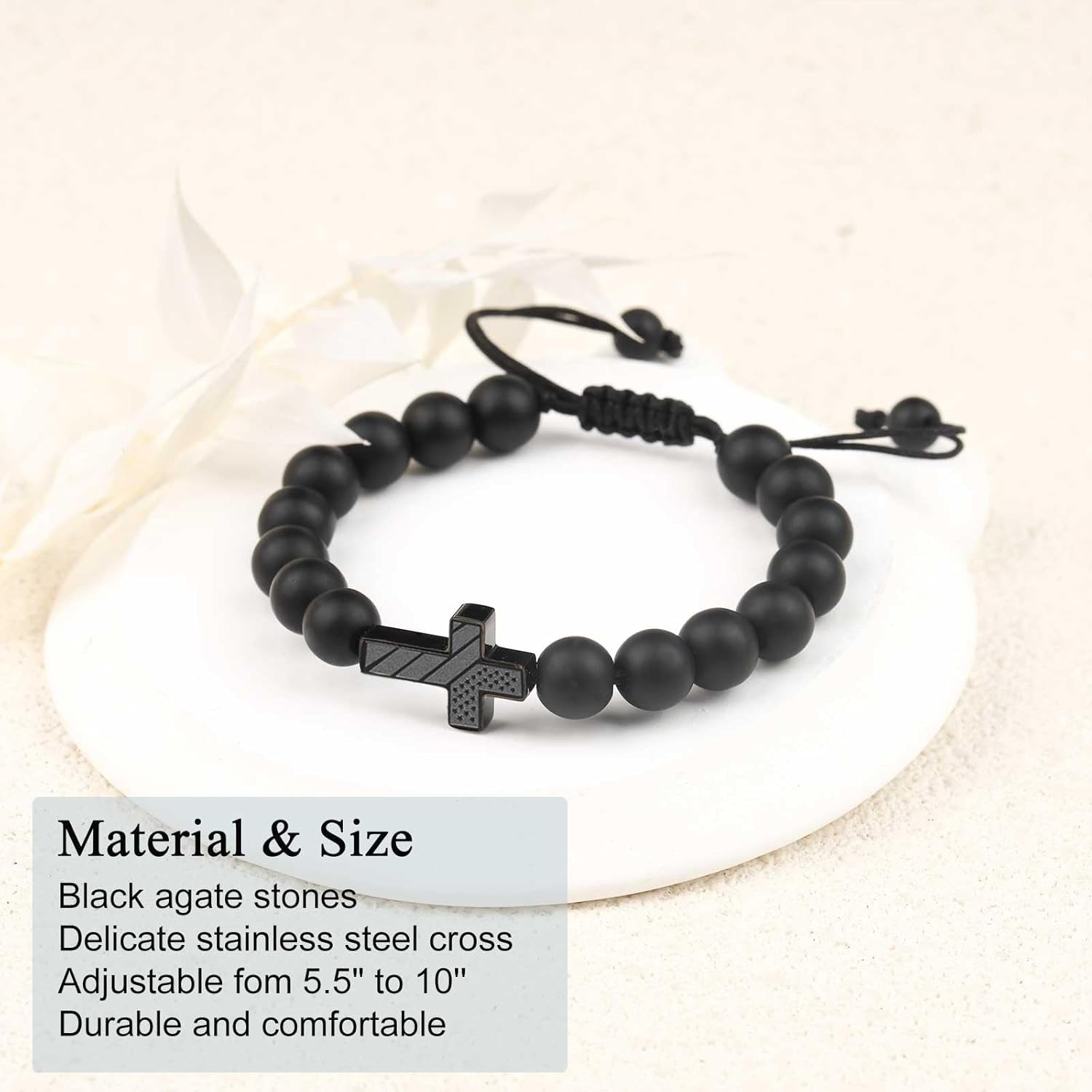 Teen Boy Gift Cross Bracelet for Son Grandson Nephew - Image 4