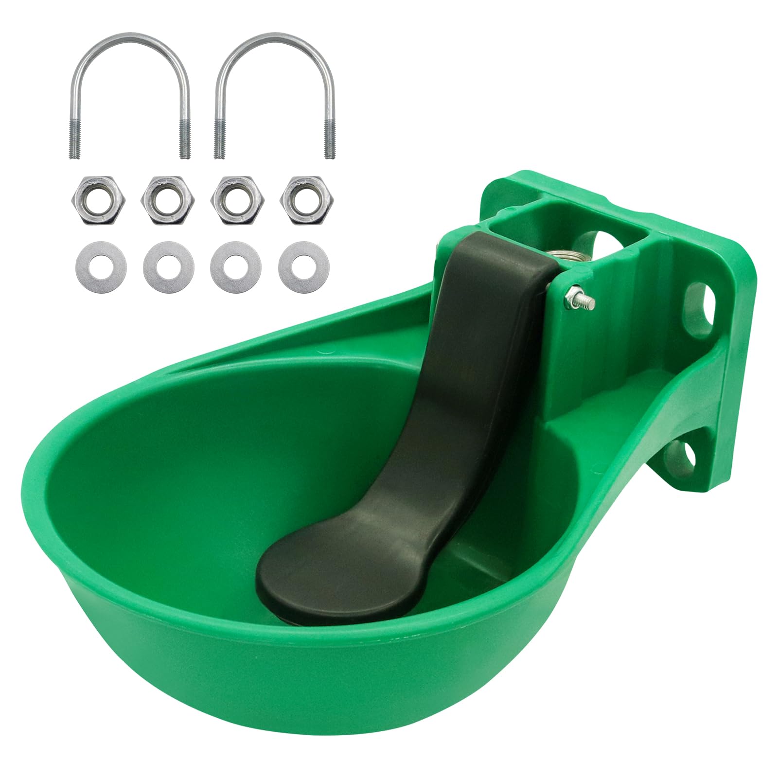1pcs Automatic Livestock Waterer Bowl Water Trough Outdoor Cow Plastic Sink Horse Sheep Cattle Drinking Bowl?Green?