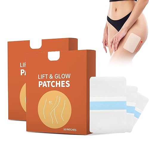 Parches de elevación y resplandor para piernas para piel flácida, el parche Instalift para piernas, cinta adhesiva invisible e impermeable,