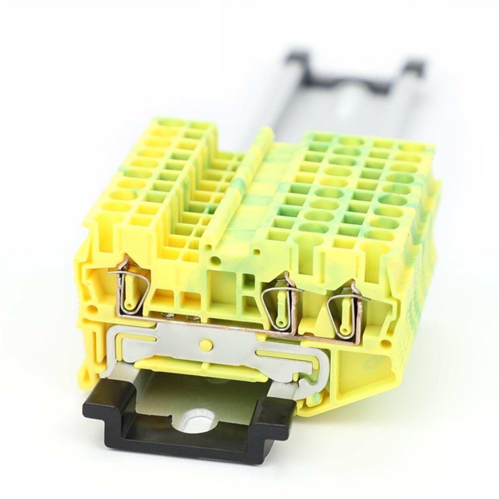 Connettore per cavo di terra DIN ST2.5-TW-PE, 10 pezzi, per molla elettrica, 3 connessioni, 2,5 Mm²