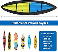 Vista 4 de Cubierta para Kayak iCOVER, Fundas Impermeables para Kayak para Almacenamiento al Aire Libre, Funda Resistente al Polvo para Canoa