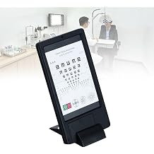 Buhelyc LED Eye Chart Light Box Adjustable Brightness 30CM/25CM Measuring Distance Optometry Equipment for Schools, Optical Shops