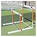 CSNBDMBBSH Adjustable Height Hurdles, Adjustable Hurdles, Agility Soccer Training Hurdles Poles Set, 5 Height Adjustable Obstacles for Outdoor Workout