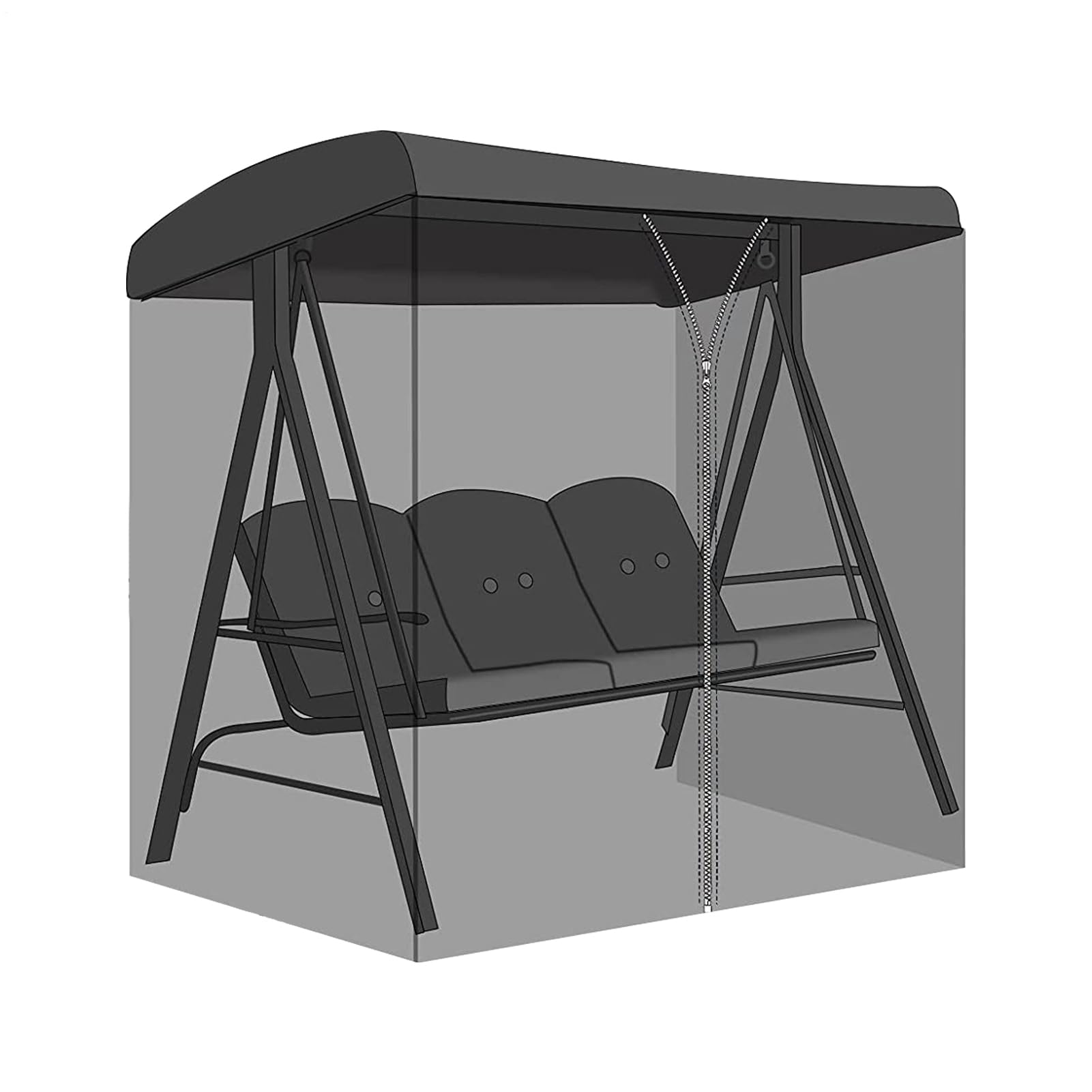 Zanzariera da Patio Tenda portatile pieghevole traspirante con cerniera