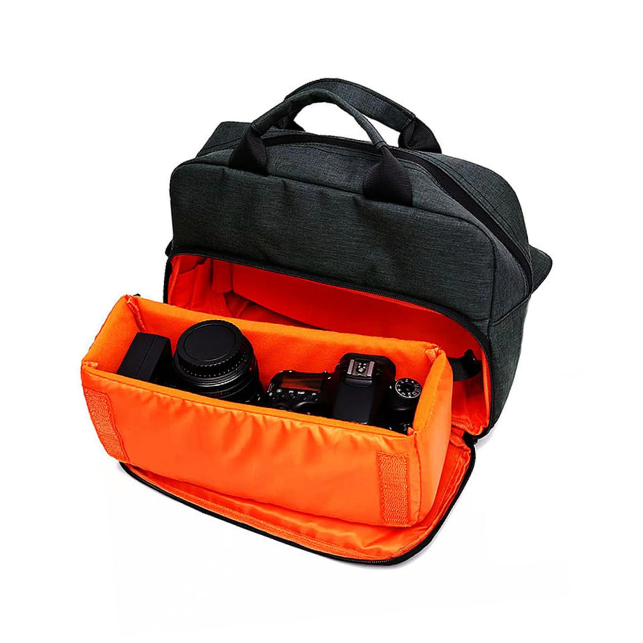 Borsa per Fotocamera Reflex a Tracolla Oxford, Cerniera e Imbottitura Spessa, per Campeggio e Viaggio