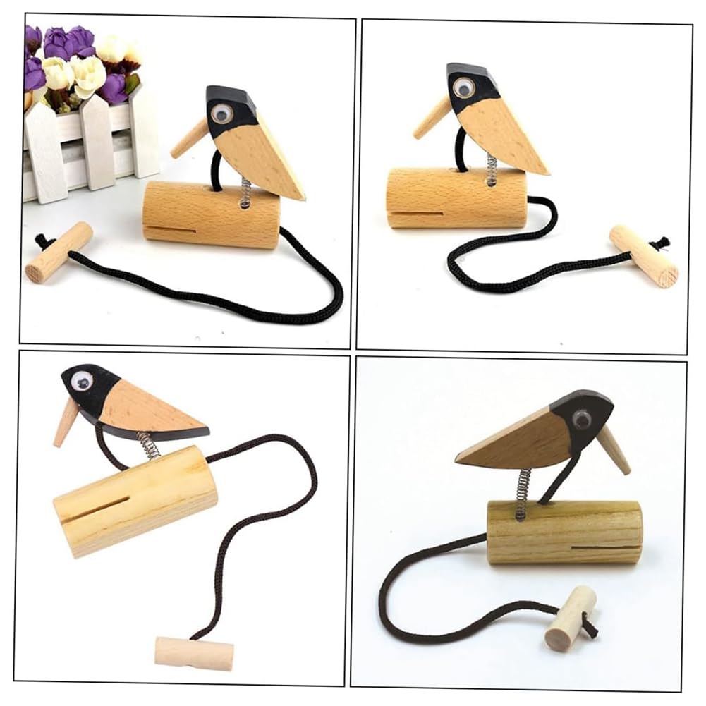 Yoiimiya Safe Material Woodpecker Percussion Instrument for Boys 2pcs Hand Eye Coordination Hobby Development Tool - Image 4