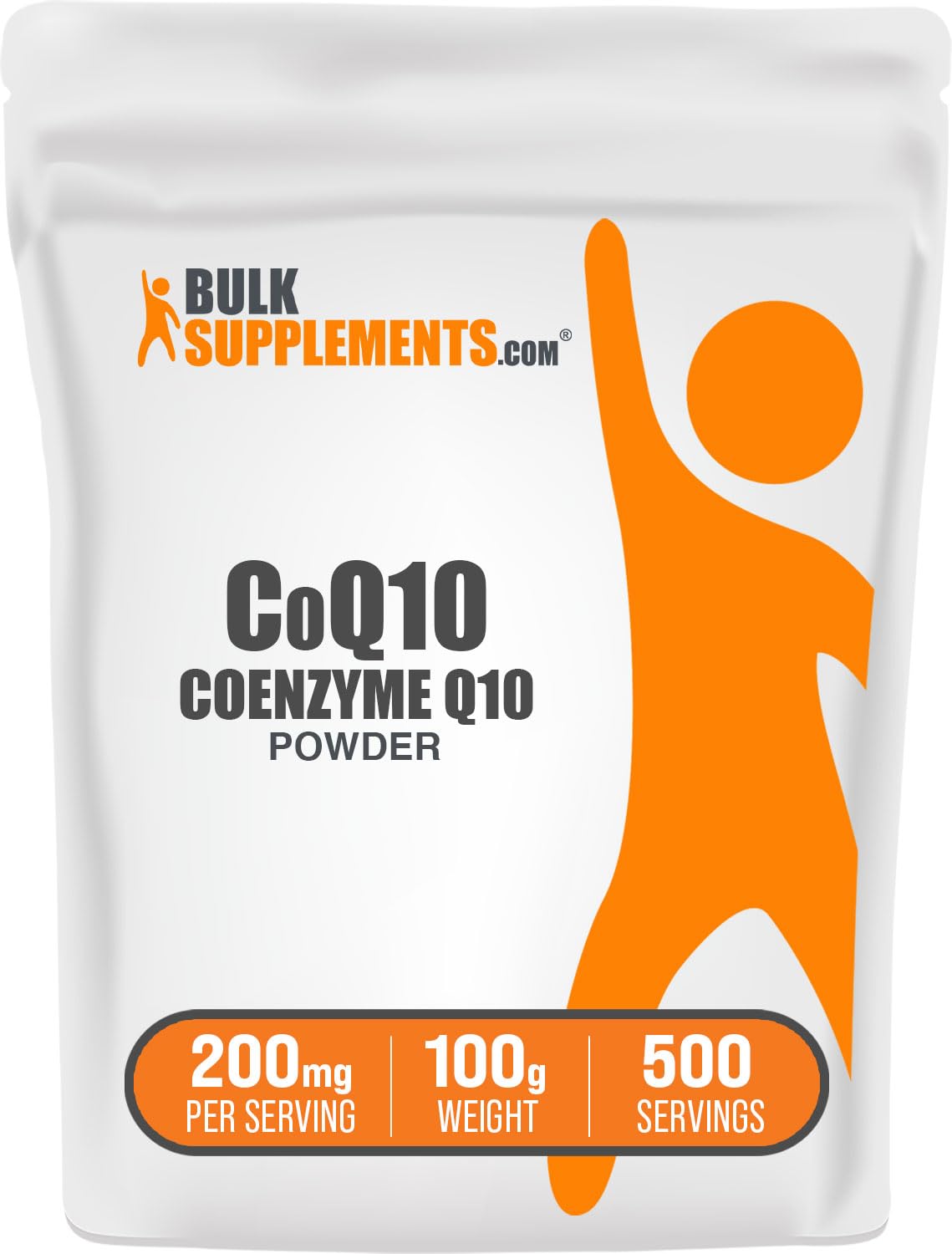 BulkSupplements.com Coenzyme Q10 Powder - Coenzyme Q10 200mg Supplement, Nutritional Supplement - Gluten Free, 200mg per Serving, 100g (3.5 oz) (Pack of 1) 3.53 Ounce (Pack of 1)