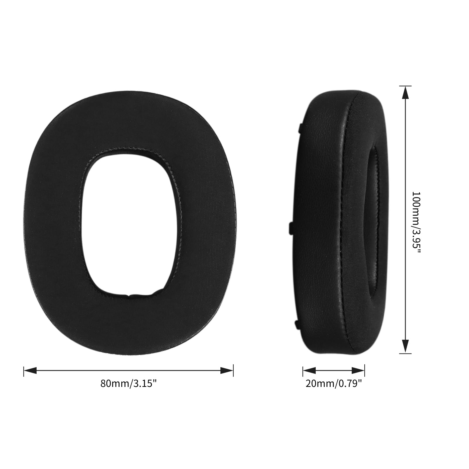 SINOWO Replacement Ear Pads for Bowers & Wilkins PX8/PX7 S2 Wireless Noise Cancelling Headphones (NOT FIT PX7) Noise Isolating Ear Pads Memory Foam Ear Pads Black - Image 4