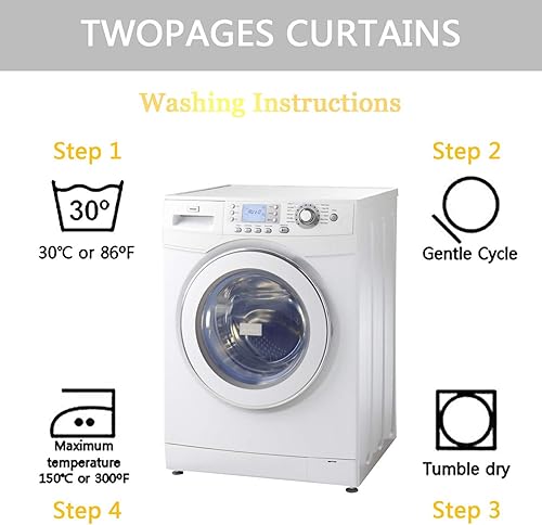 Miniatura 7 de TWOPAGES Cortina plisada de mezcla de lino marfil para comedor, cortina con forro de doble capa para oscurecer la habitación, filtro de luz, cortina