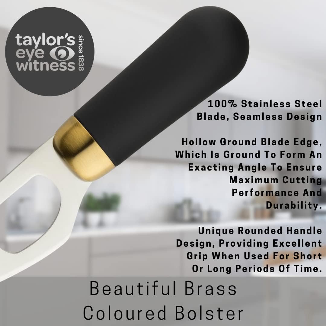 Taylors Eye Witness Brooklyn Brass Slate Cheese Board Set