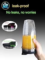 Vista 6 de Actualizado Cuchilla macho de repuesto de 7 aletas y 24 onzas Nutri Ninja Blender Cups Piezas compatibles con Ninja Auto iQ BL682-30 BL642-30