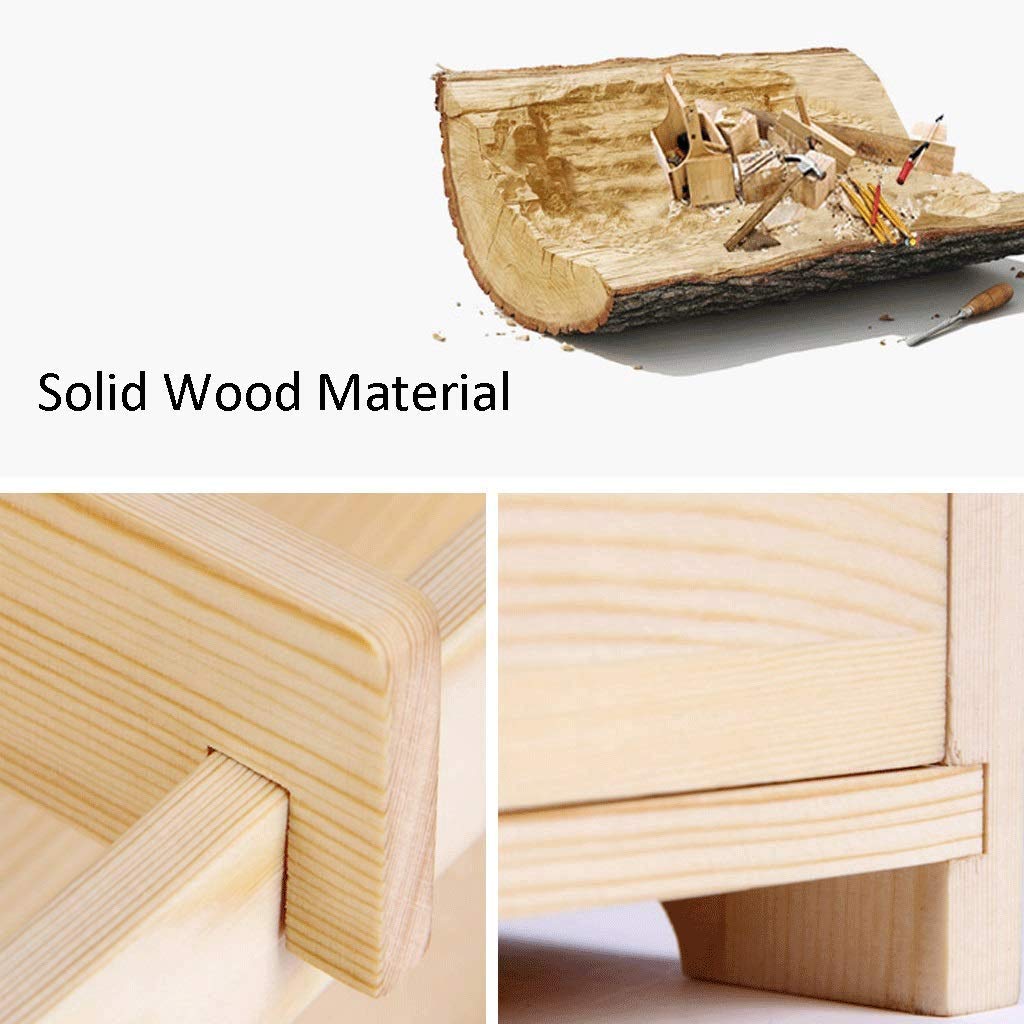Aufbewahrung Ordner/Schnellhefter/Organisator/Einfache Desktop-Bücherregal aus Holz Kombination Kleinen Bücherregal Natürlicher Beschaffenheit Desktop-Organizer-Ausstellungsstand 35 × 20 × 30 cm Abla