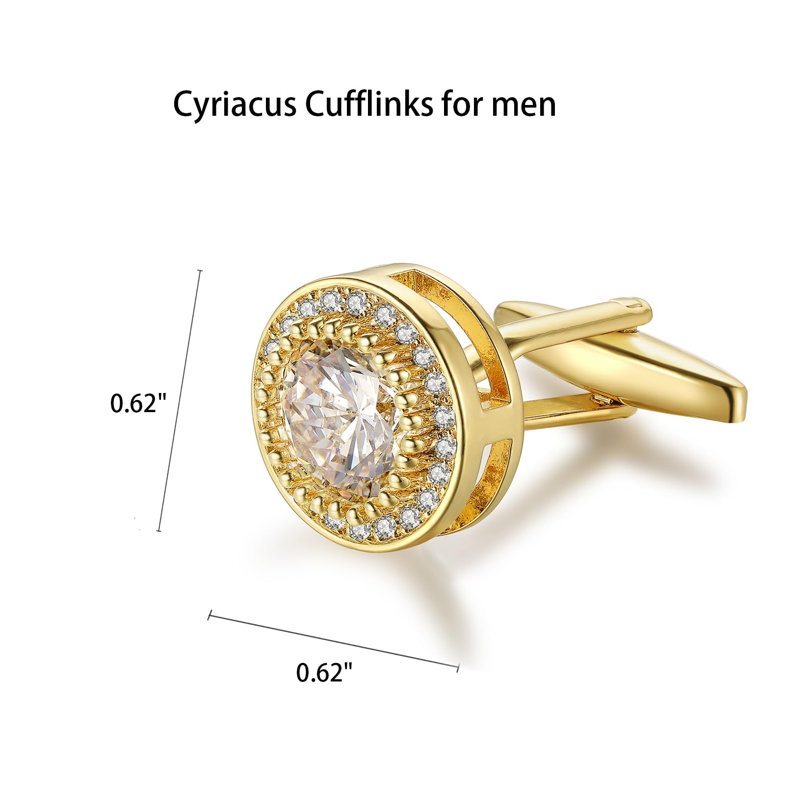 Gemelli Uomo cristallo Gemelli in Zircone Zirconia per affari festa matrimonio stile Elegante