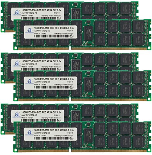 Adamanta 96 GB (6 x 16gb) サーバーメモリアップグレードfor HP ProLiant bl2 X 220 C g6 ddr3 1066 MHz pc3 ? 8500 ECC Registered 4rx4 cl7 1.5 V