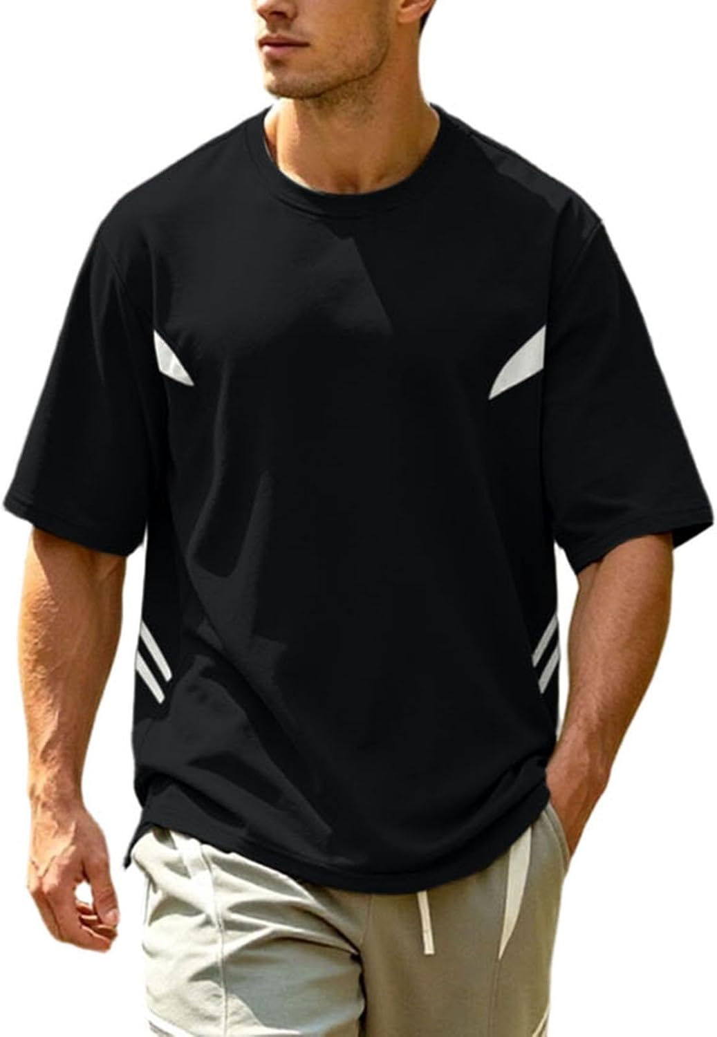 Men’s Performance T Shirt Short Sleeve Gym Training Tee | Quick dry athletic shirt for workout, running, basketball, travel, outdoor sports and casual active daily wear