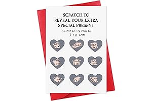 FaCraft Funny Valentine's Day Scratch-Off Card: Expressing Your Affection with a Touch of Humor