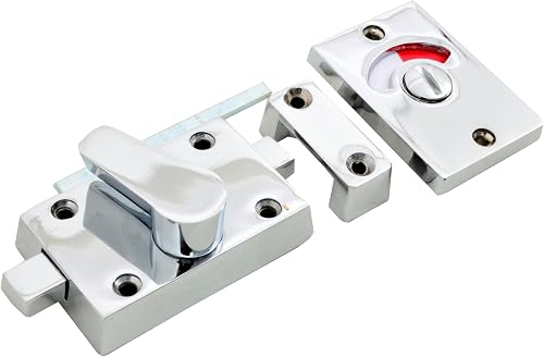 Chrome-Plated Finish Indicator Bolt for Bathroom Doors