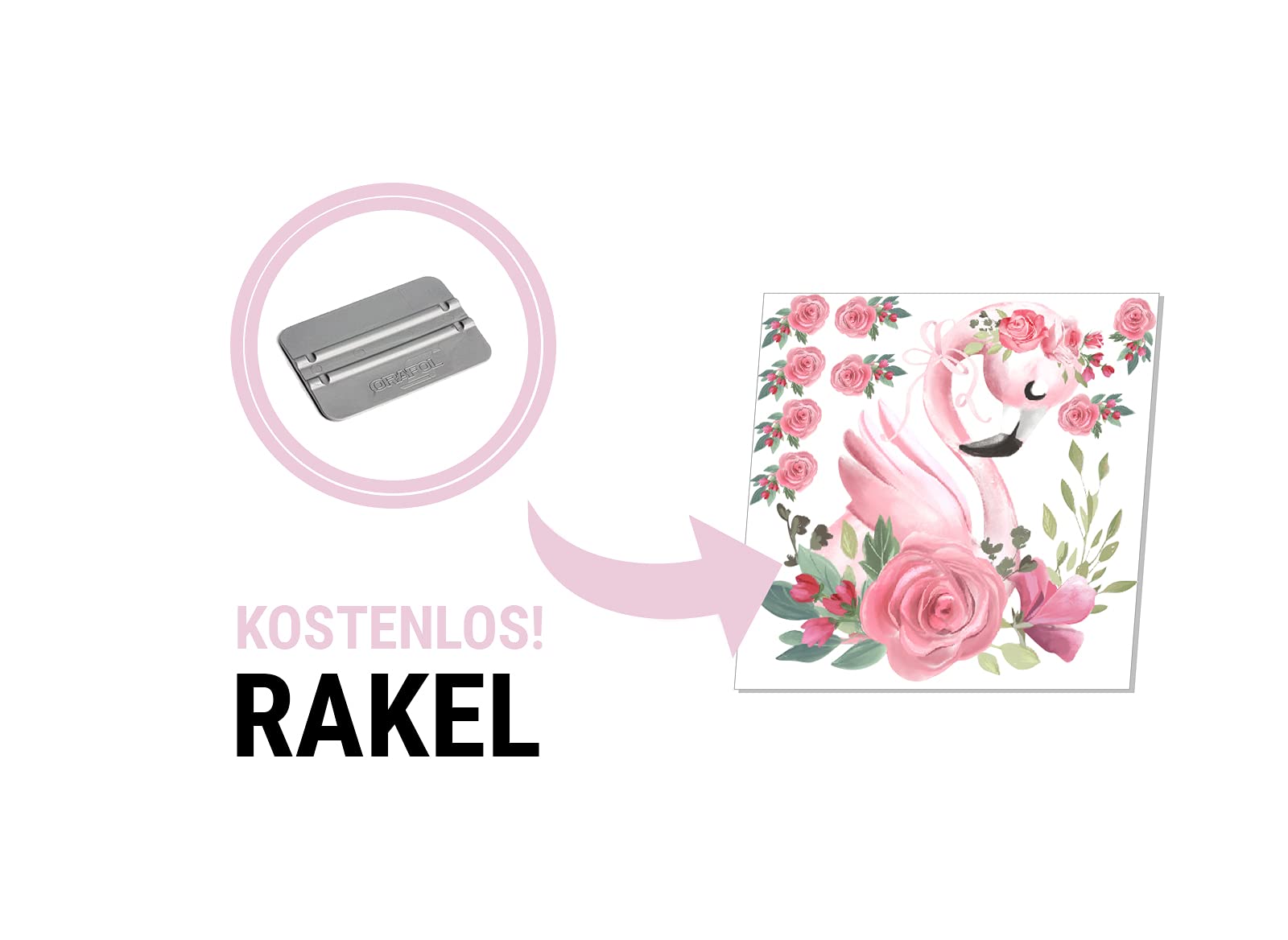 Tatuaż ścienny Flamingo - kwiaty korona kwiatowa obrazy dziecięce pokój dziecięcy dziewczynka naklejka na ścianę Osomhome (240x130cm) os664