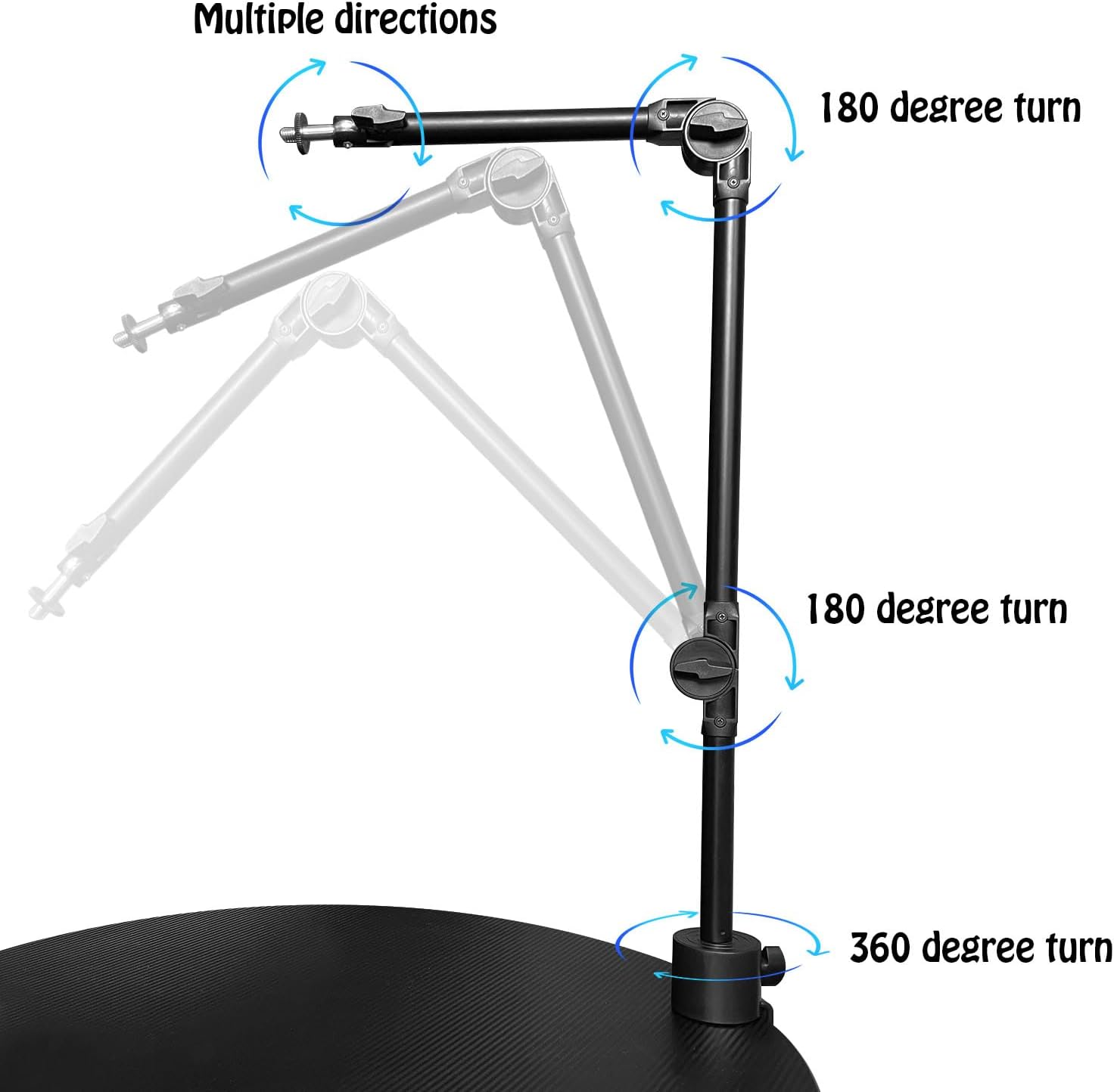 Hair Dryer Stand, Adjustable arm bracker,Universal Water Blower Mount with Table clamp for pet Grooming Table (002)