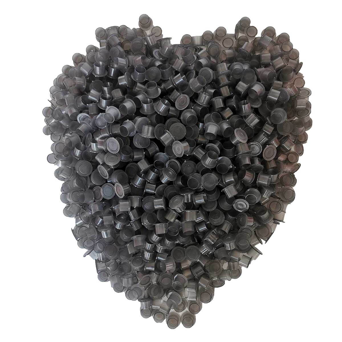Needlehouse Black Tattoo Ink Caps for Tattooing professional Permanent Makeup Pigment Plastic Ink Cups with Base Accessories for tattoo needles Supplies (13 * 11mm 1000pcs Black)