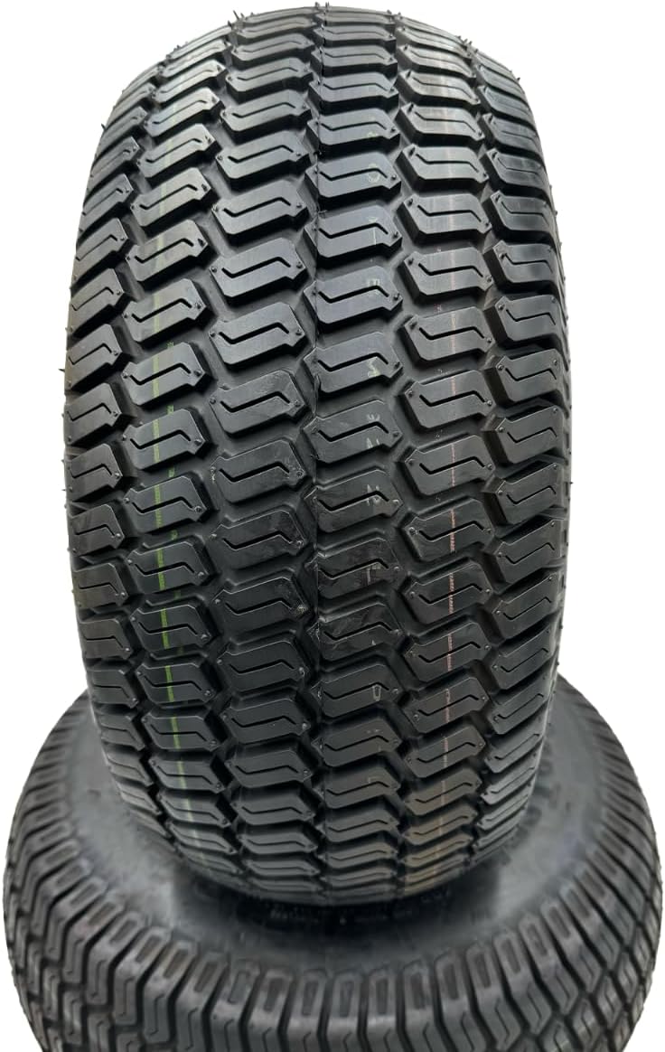 20x8.00-8 Lawn Mower Wheels - Turf Tech Tread - Set of 2 - Fits on 3/4 Inch Axle