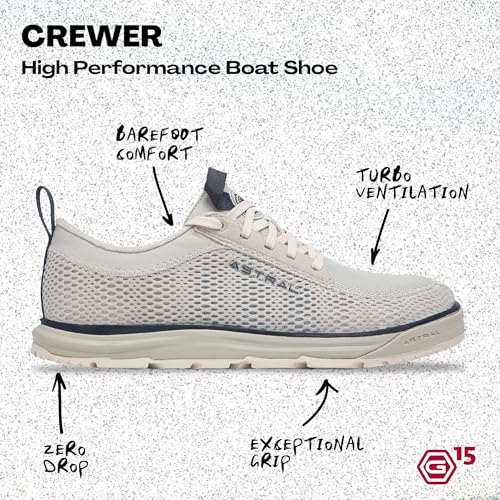 Image of Astral Crewer Water Shoes - Lightweight, Breathable Men's & Women's Coastal Boat Shoe-Inspired Sneaker for Casual Wear, Water Sports, Travel, & Hiking