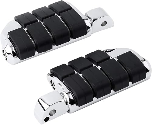 TCT-MOTORPARTS Clavijas cromadas para estribera trasera para Harley Davidson Softail Fat Boy 18-23