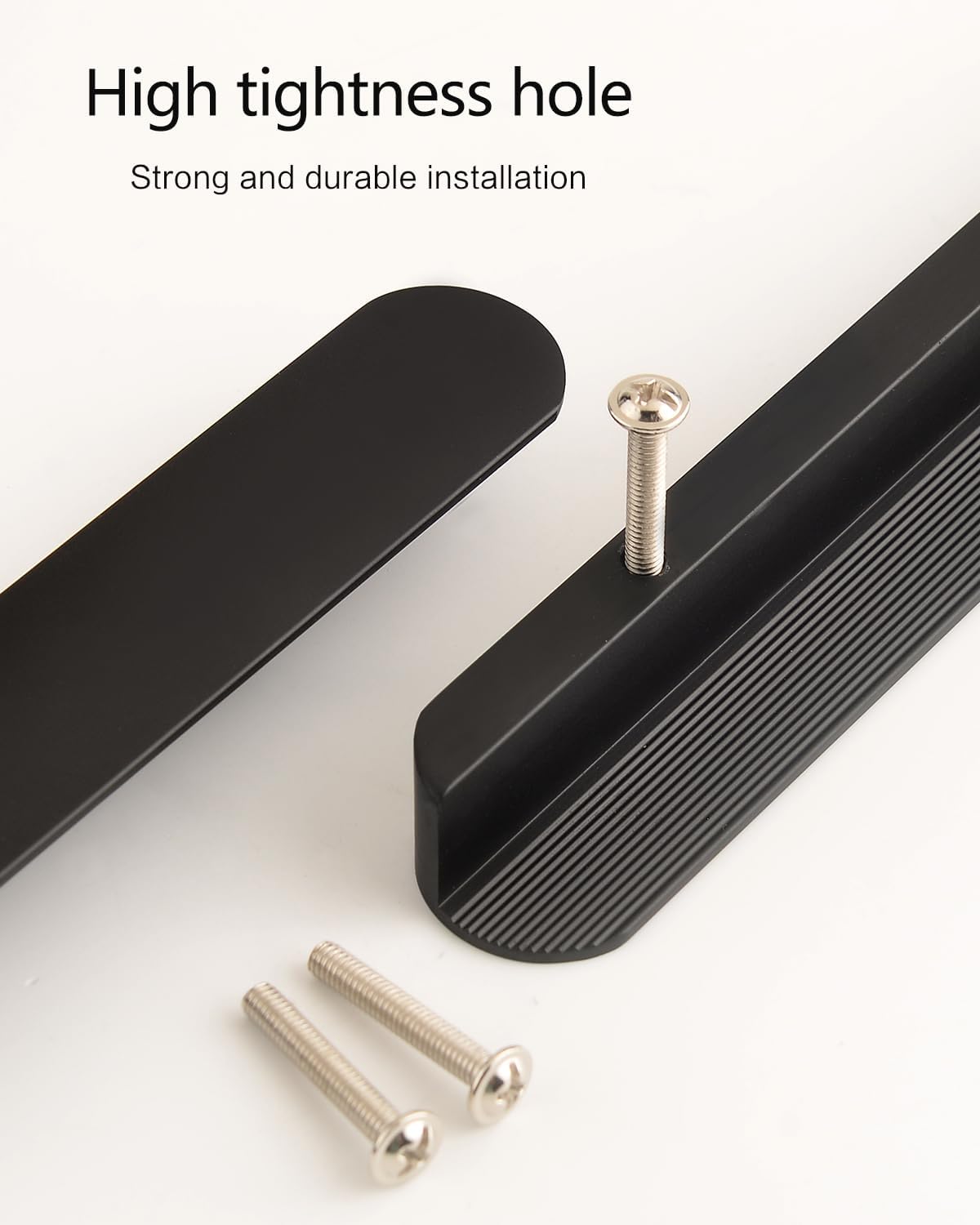 5 Pack Black Cabinet Handles 5 Inch Hole to Hole Mid Century Modern Drawer Pulls Modern Closet Door Handle Black Furniture Pulls Hardware for Kitchen