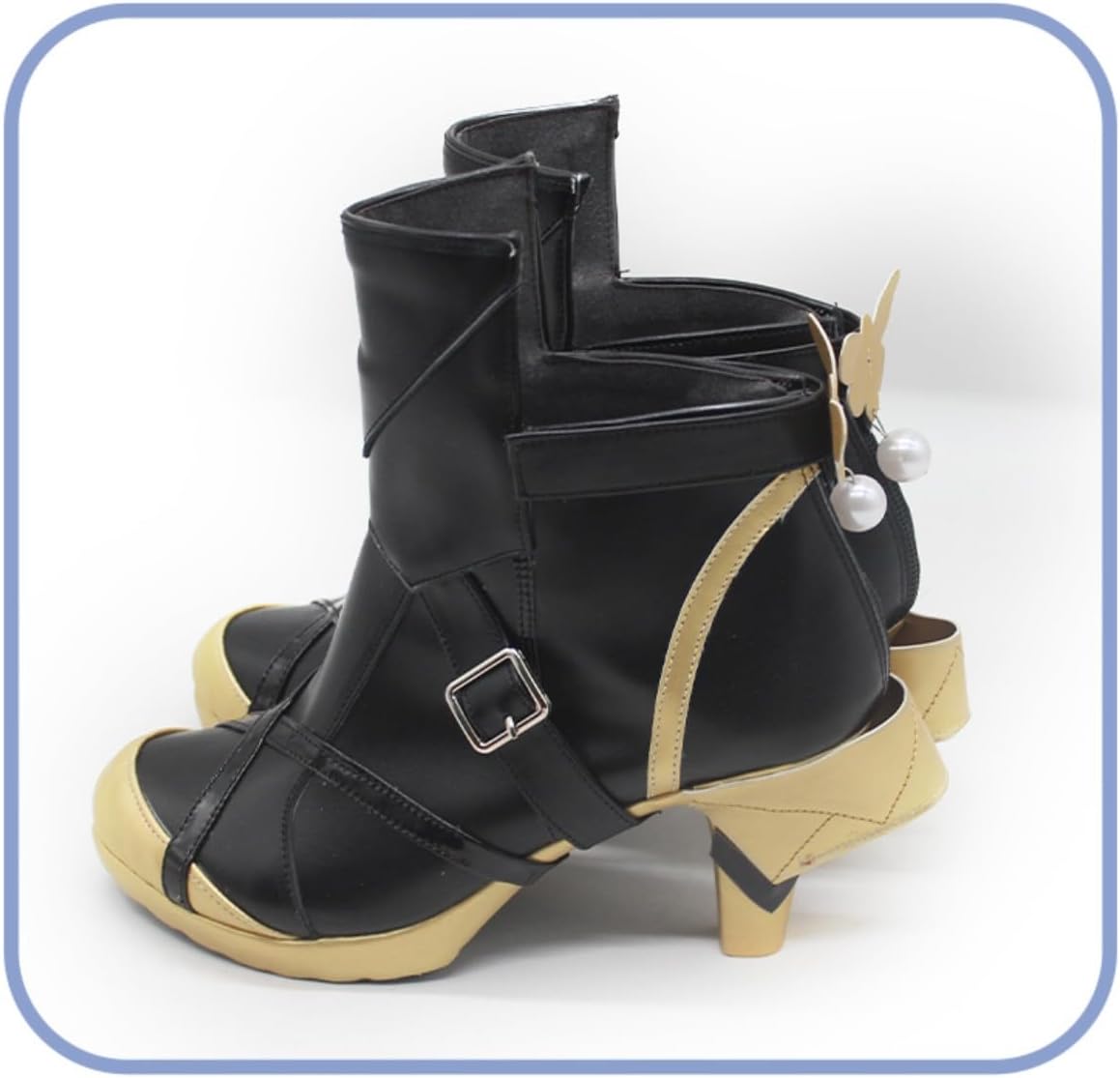 New Evelyn Chevalier Cosplay Shoes for Anime Zenless Zone Zero - Handmade Custom Cos High heel Boots for Roleplay & Conventions Woman Man Halloween