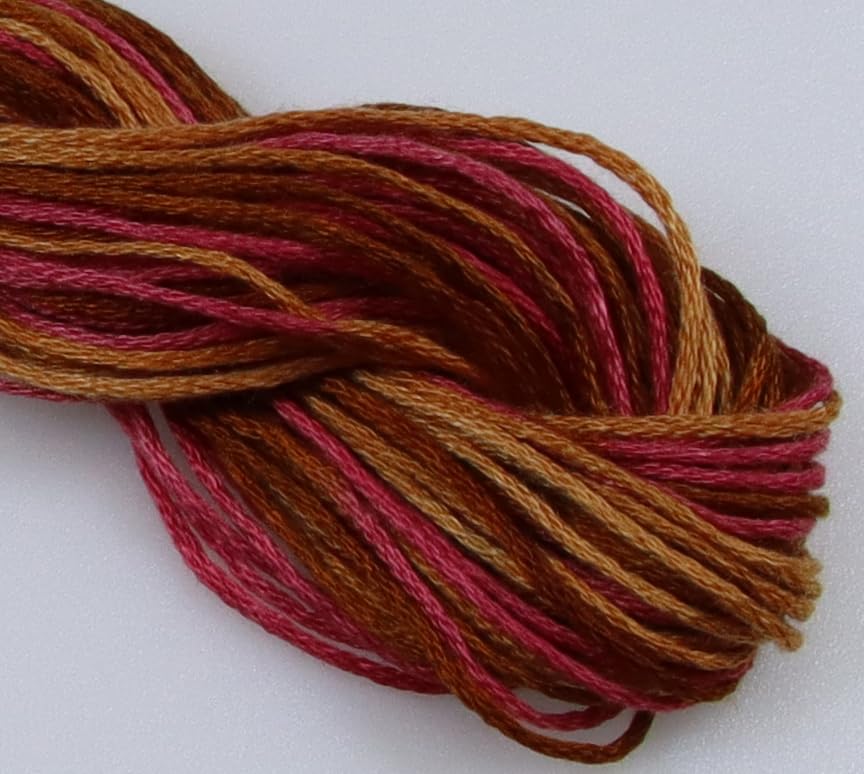 Image of KCS Big skeins of 25 Meters Size 25 Color Variegated Cross Stitch Stranded Threads,6 skeins,4130
