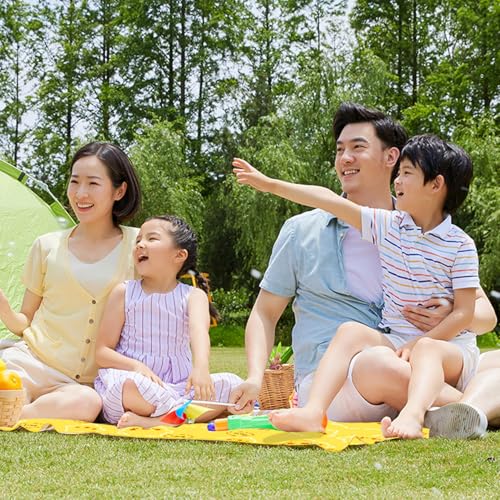 Manta de picnic para exteriores fácil de limpiar, tapete impermeable plegable con asa 5