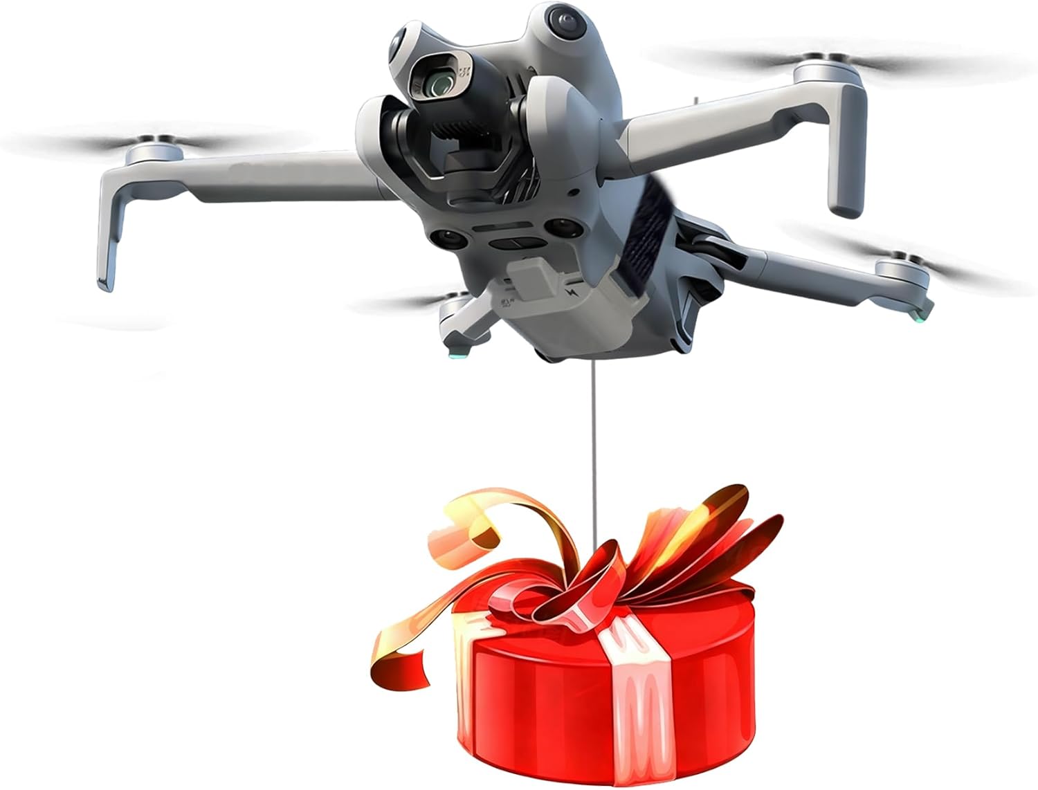 Mini 4 Pro Payload Airdrop System,Transport Release Wedding Ring Thrower Fishing Bait Clip Delivery for DJI Mavic Mini 4 Pro Accessories (Airdrop System)