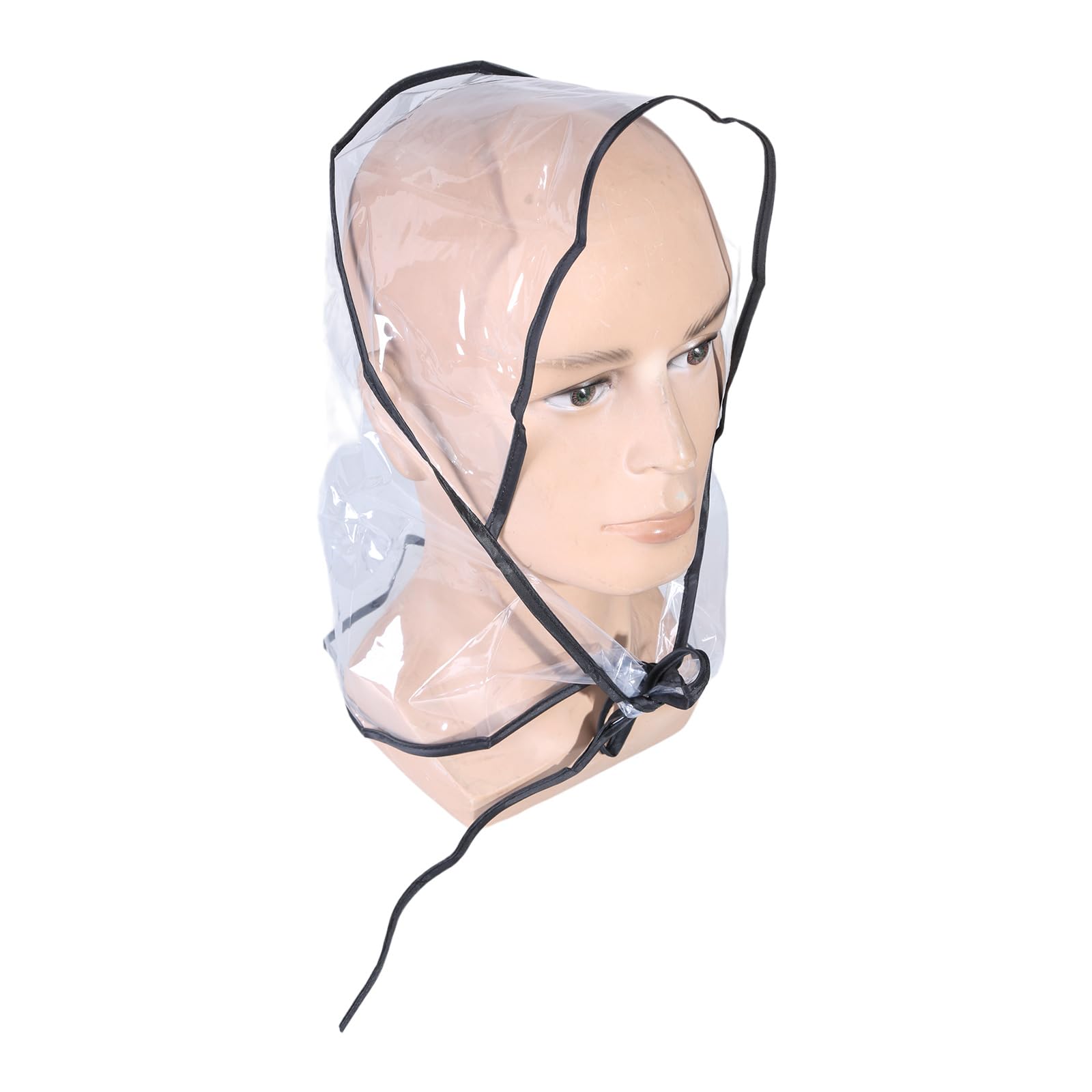 Yazhuq Light PVC Rain Hat with Full Visors for Outdoor Use Clear Hoods Portable PVC Rain Bonnet for Travel