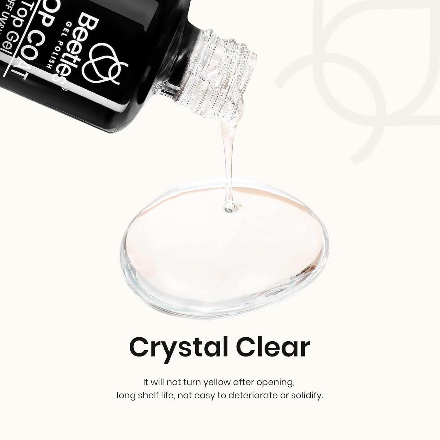 Beetles 3Pcs 15ml Builder Nail Gel with No Wipe Top Coat Gel Nail Polish and Base Coat Set for Nails Shine Finish and Long Lasting Nail Protection UV/LED Lamp Needed Gifts for Women