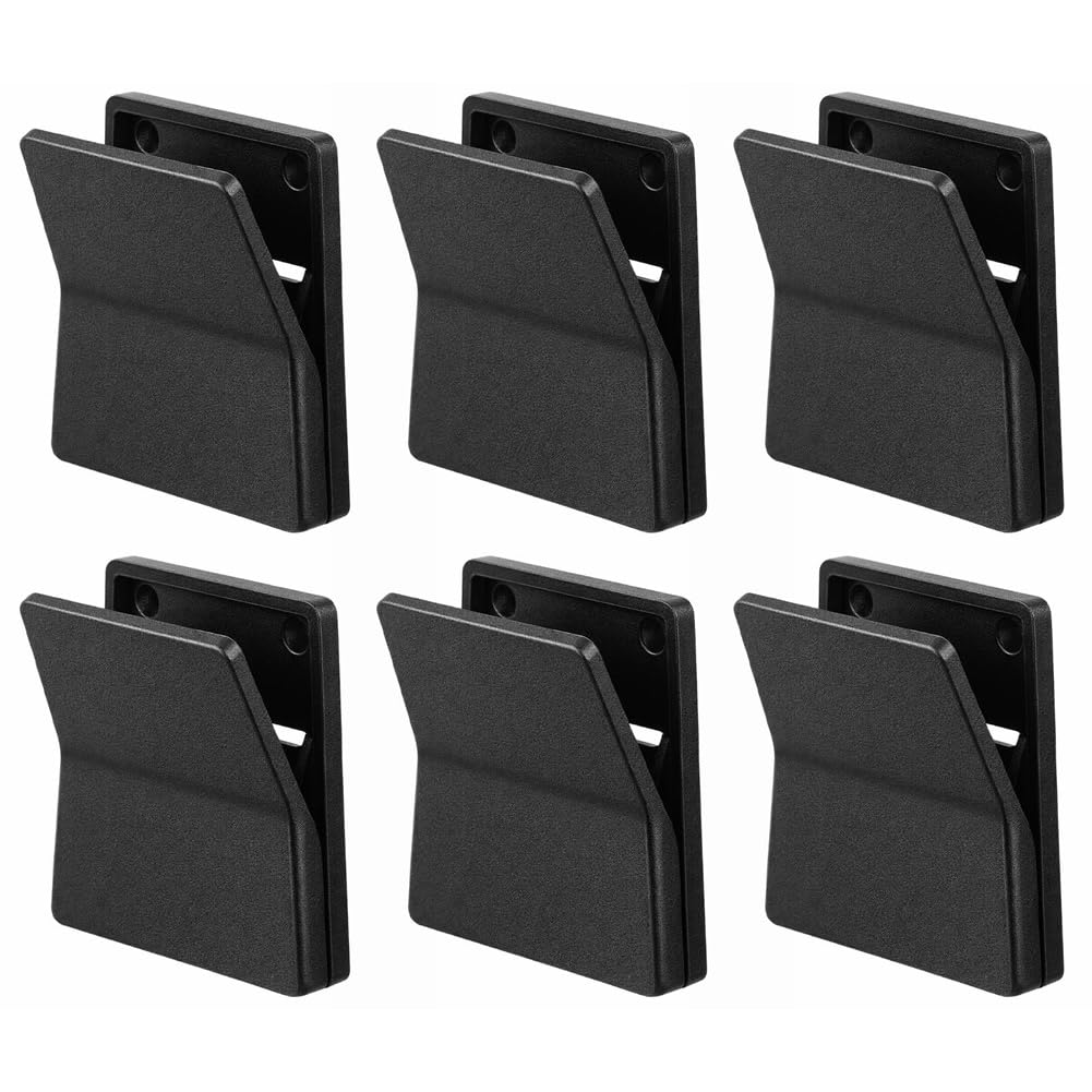 Hndhbfgrt Black Wall Mountable For Hanging Bathroom Towel Holder 6Pcs Large Self Adhesive Clip Tapestry Clips No Drilling Adjustable