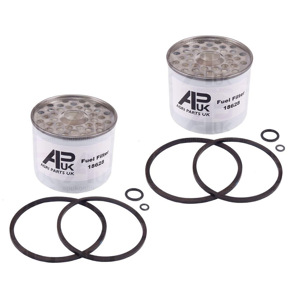 2x Fuel Filter Element Replacement for Ford 1000 2000 2600 3000 3600 4000 4600 5000 Tractor